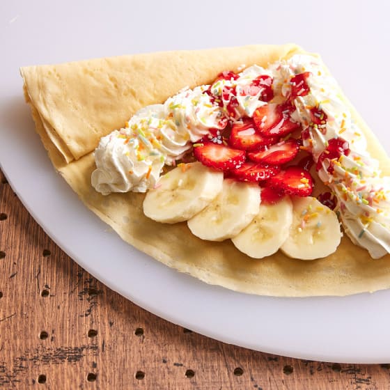 strawberry & banana whipped cream
